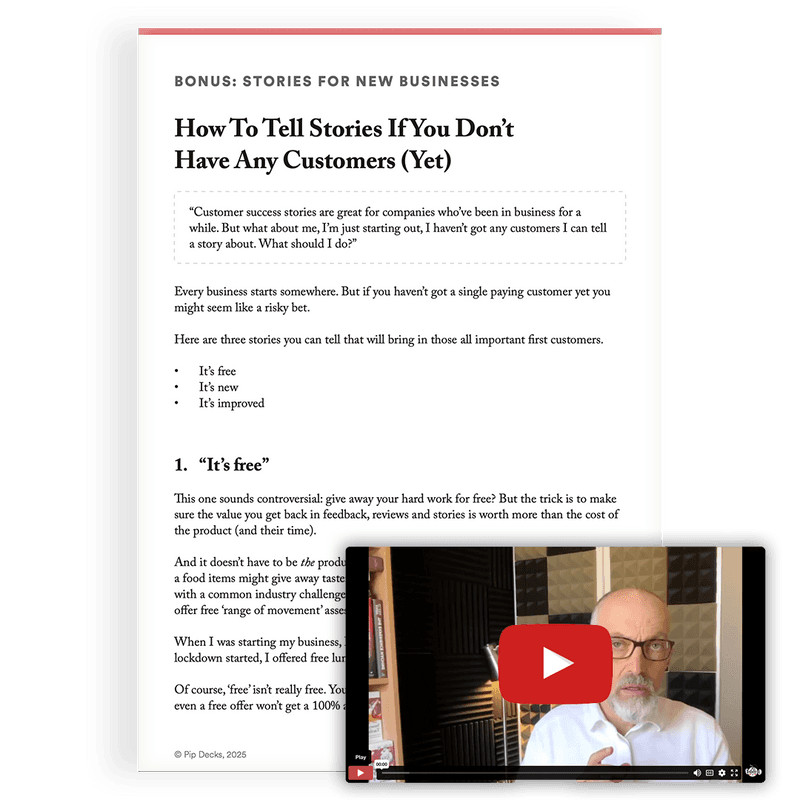 How to Tell Stories When You Don't Have Customers Yet