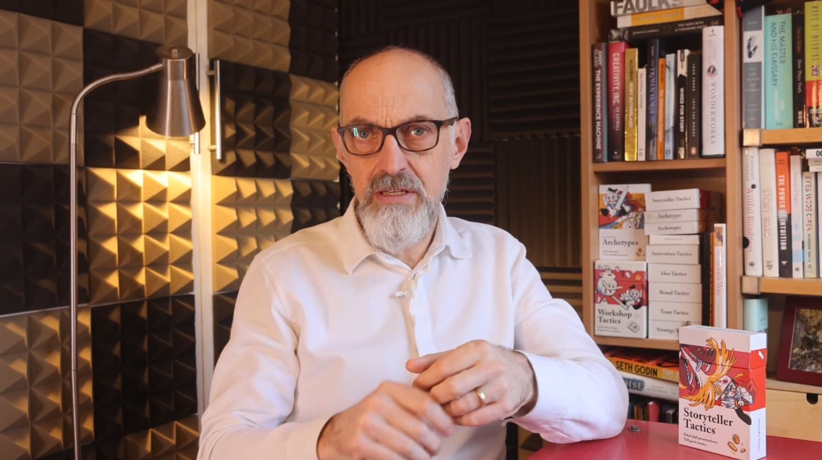 Steve Rawling teaching from his studio